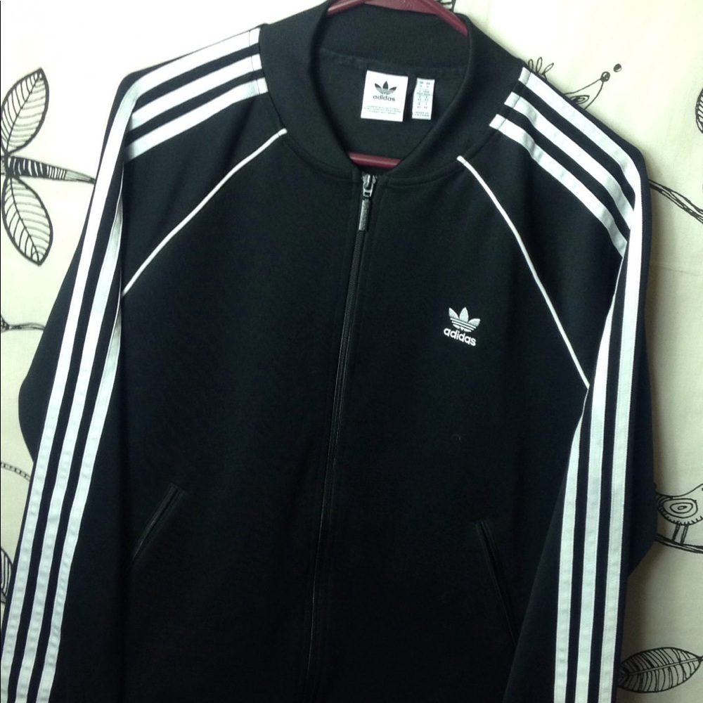 ADIDAS Classic Trefoil Striped Zip-Up Track Jacket